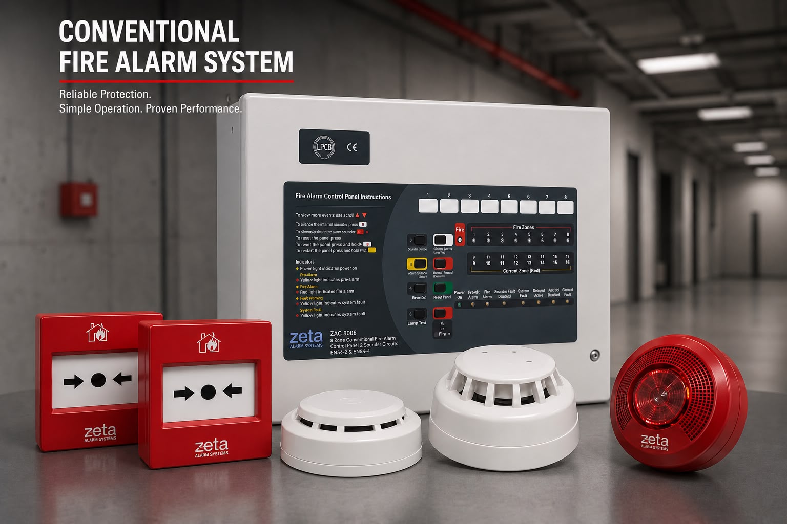 Conventional fire alarm systems supply and installation in Qatar